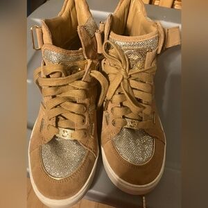 Micheal Kors high top bling shoes